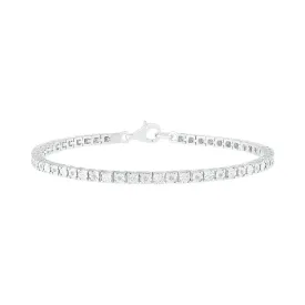 1/10 CTW Diamond Tennis 7.5-inch Bracelet in Sterling Silver