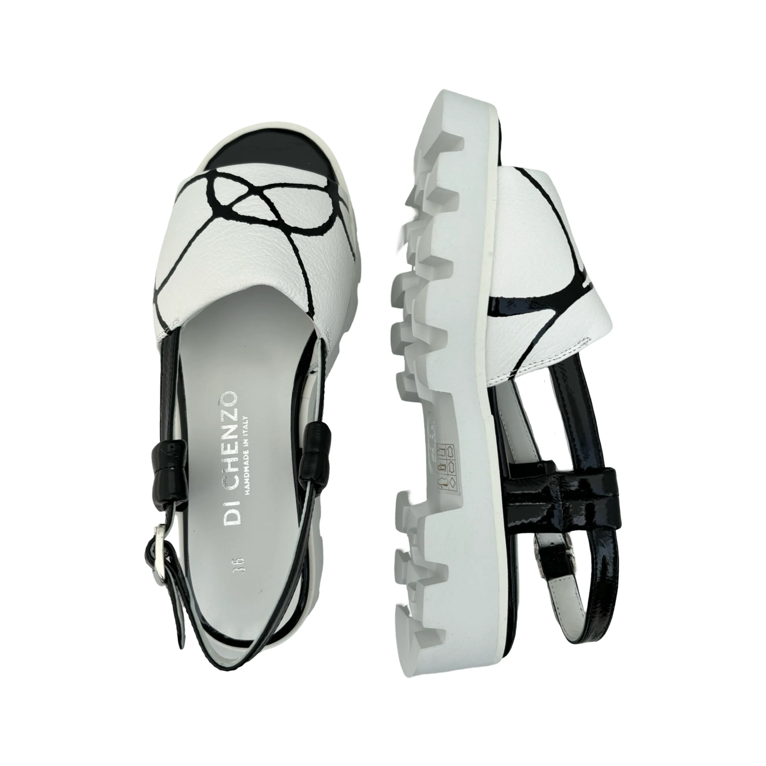 11227 St Tropez B/W Sandal