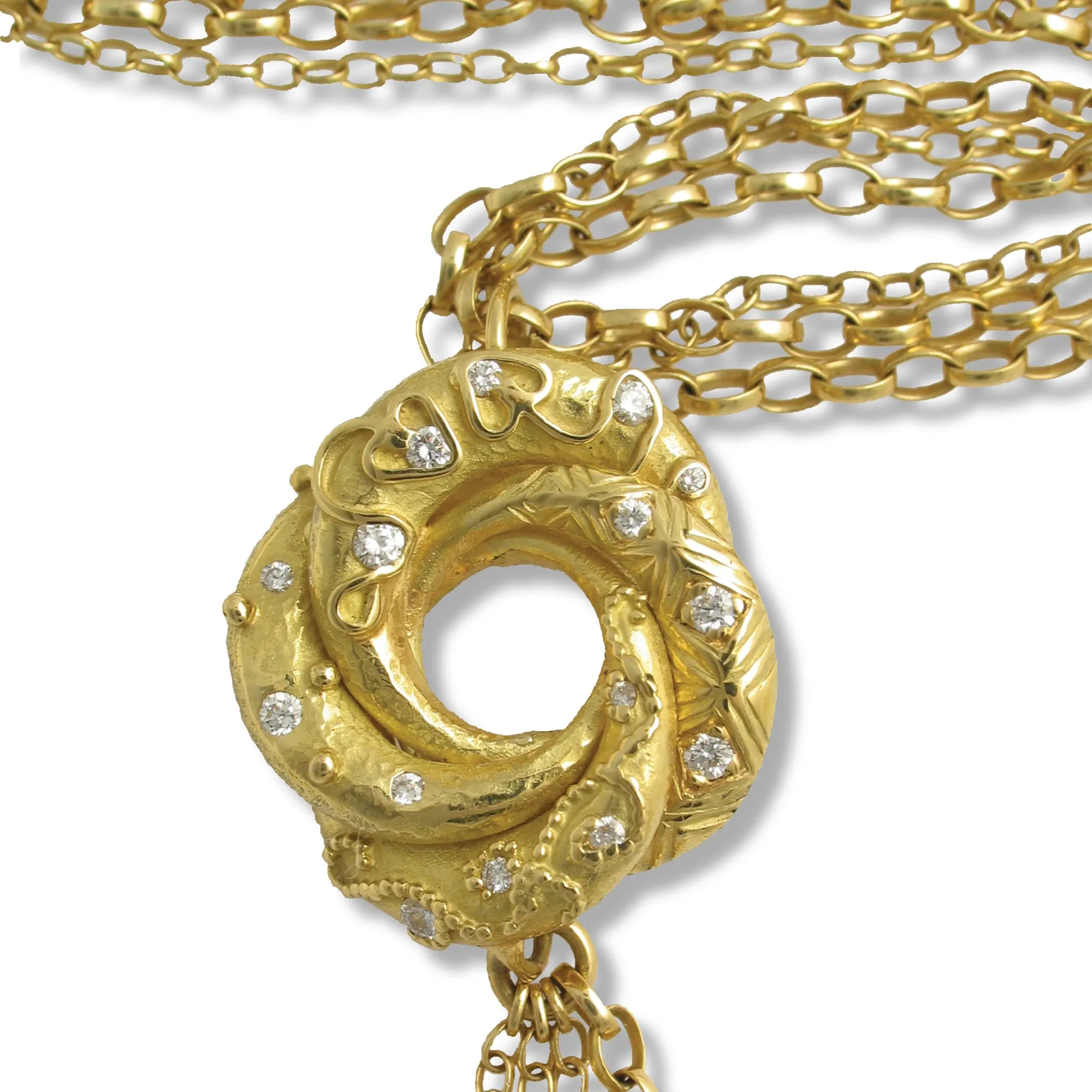 18ct Gold Algerian Love Knot Necklace