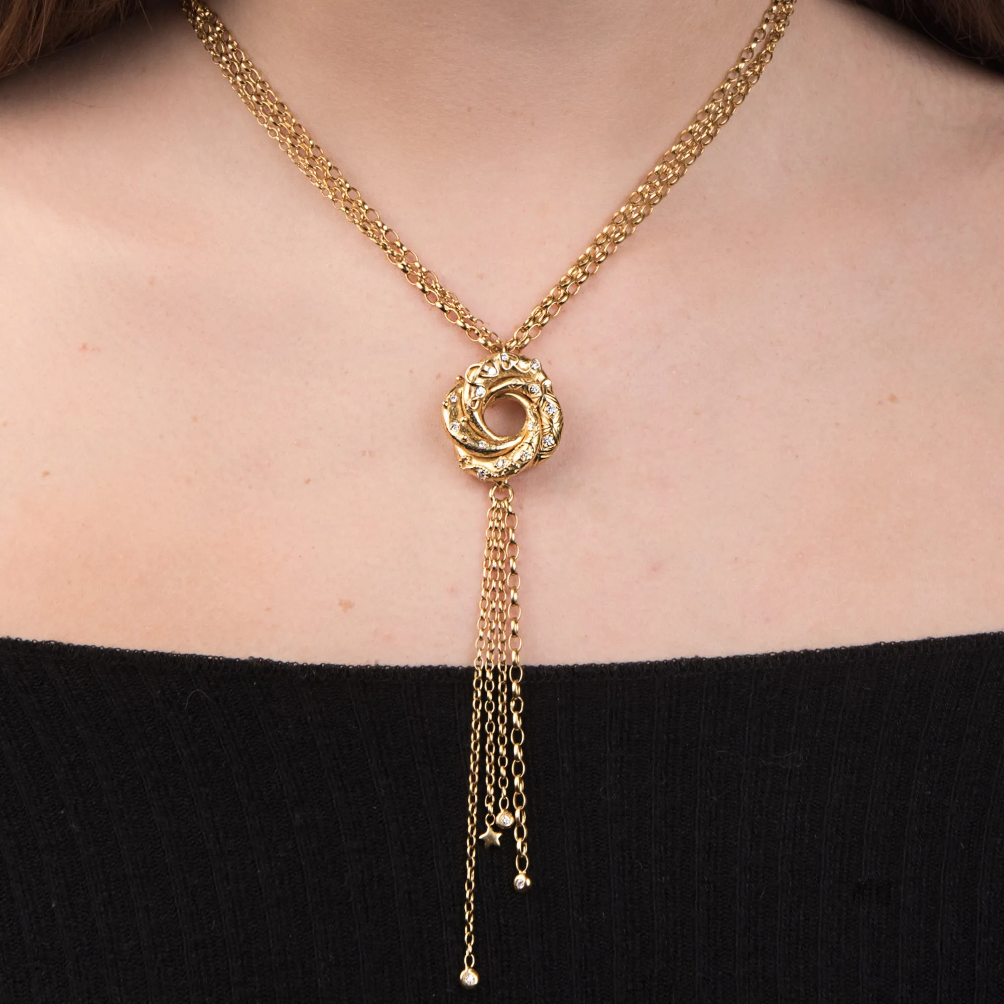 18ct Gold Algerian Love Knot Necklace