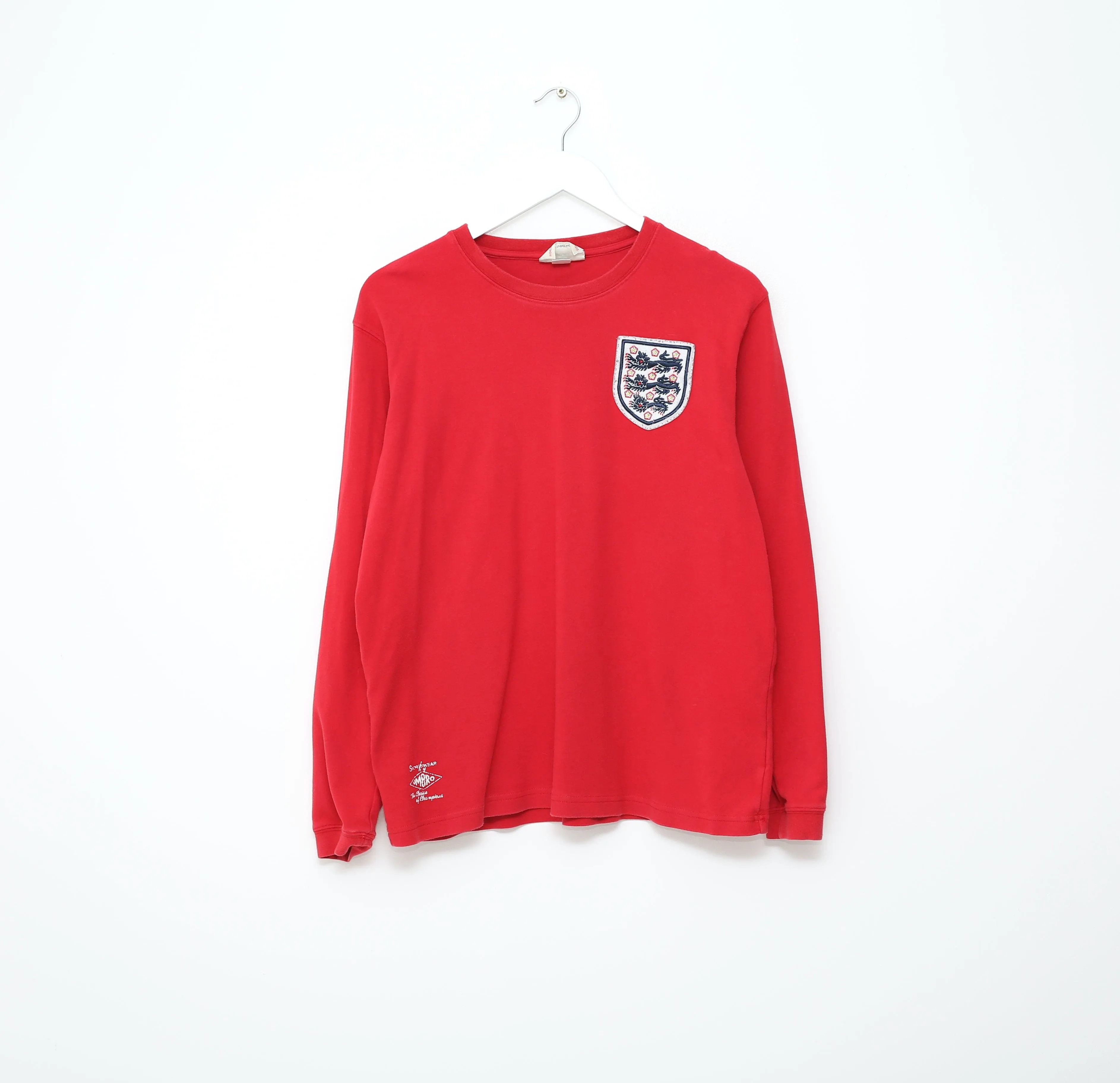 1966 Bobby MOORE #6 England Vintage Umbro Away LS Football Shirt (M) West Ham