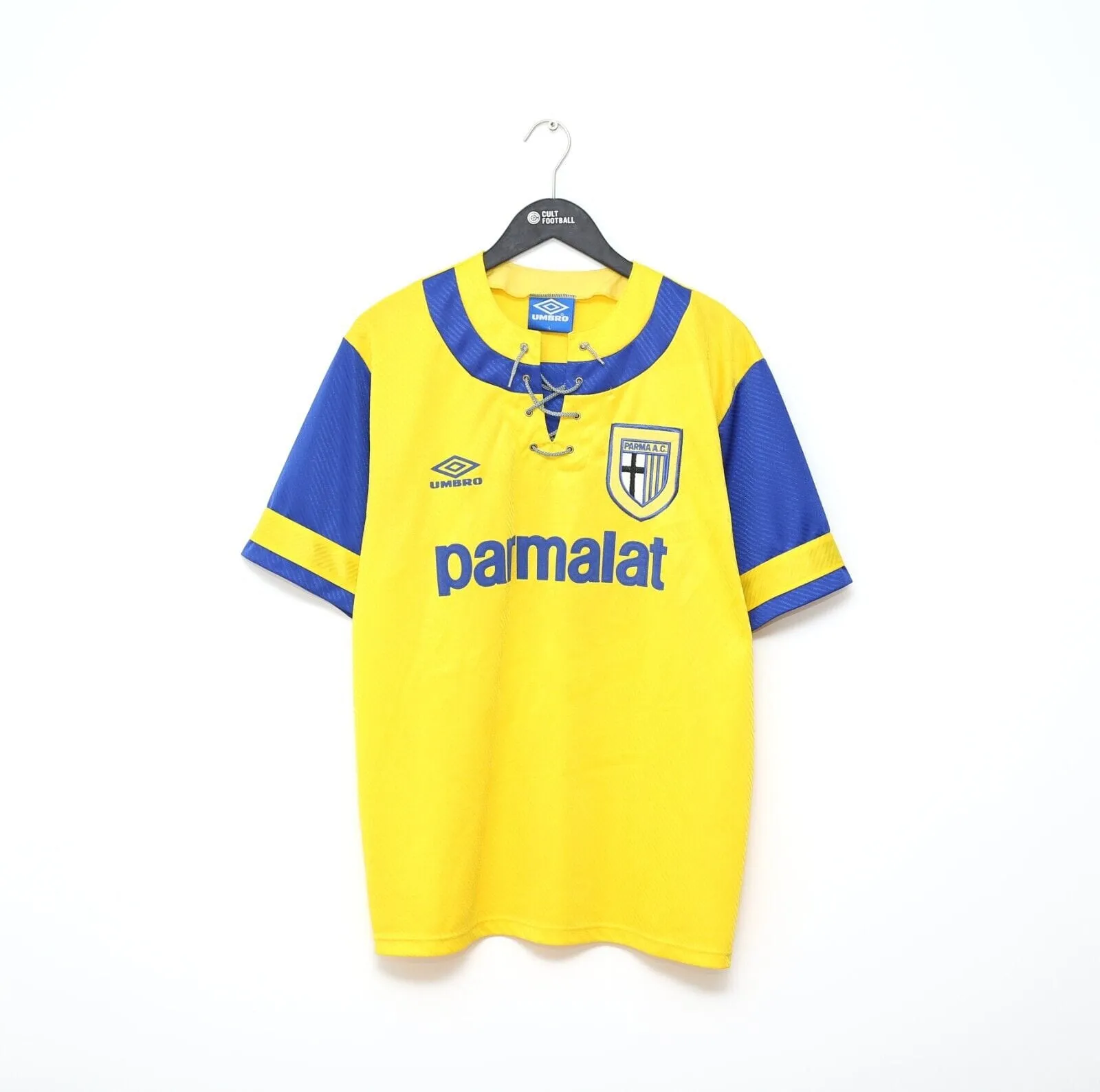 1993/95 ZOLA #10 Parma Vintage Umbro Away Football Shirt Jersey (L) Italy