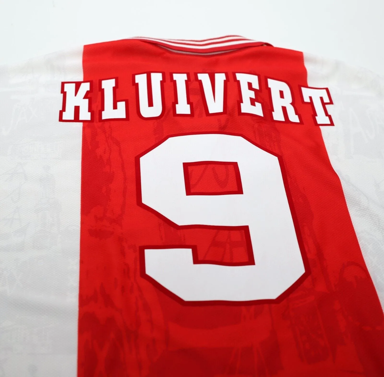 1996/97 KLUIVERT #9 Ajax Vintage Umbro Home Football Shirt Jersey (XL)