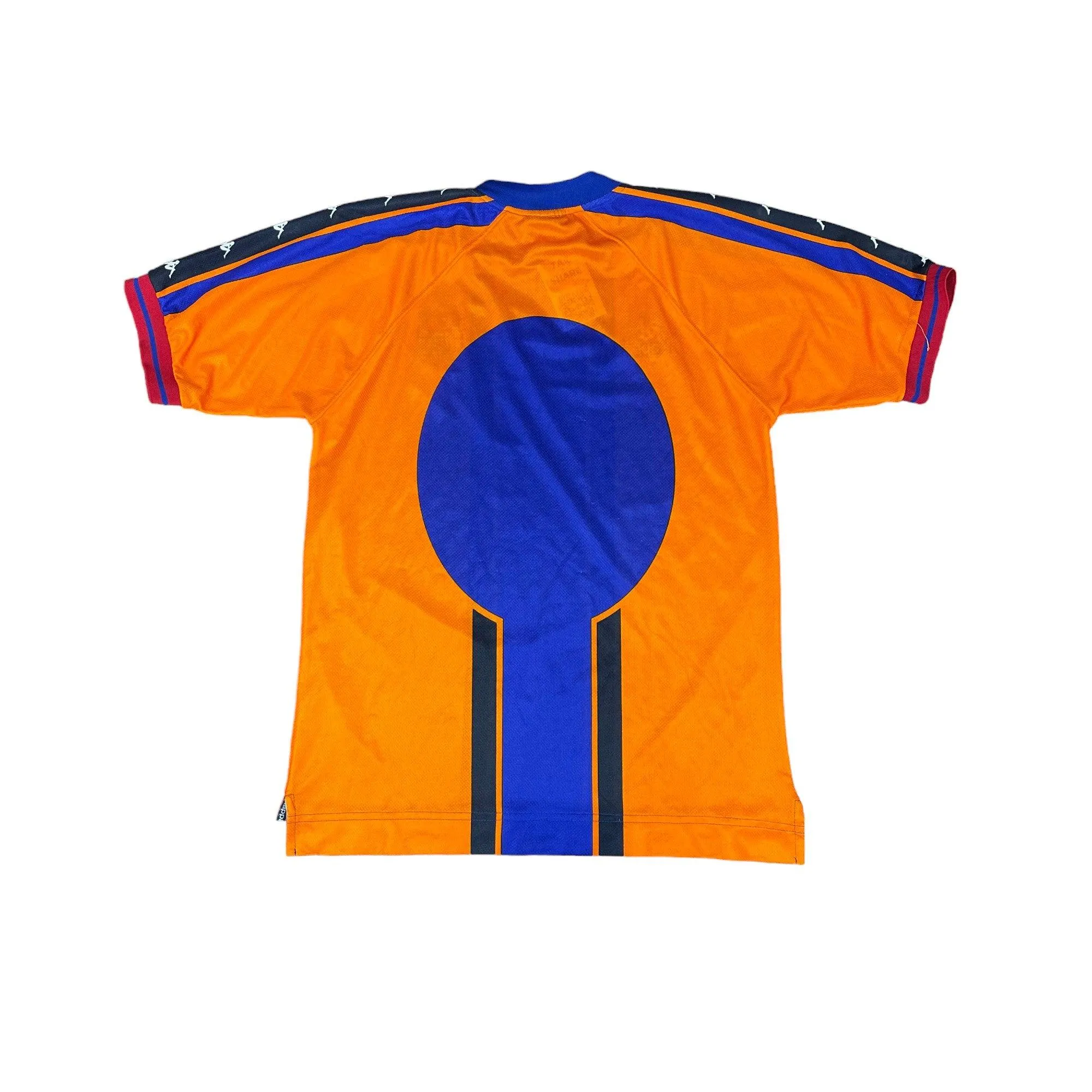 1997-98 Orange   Blue Kappa Barcelona FC Tee - Extra Large