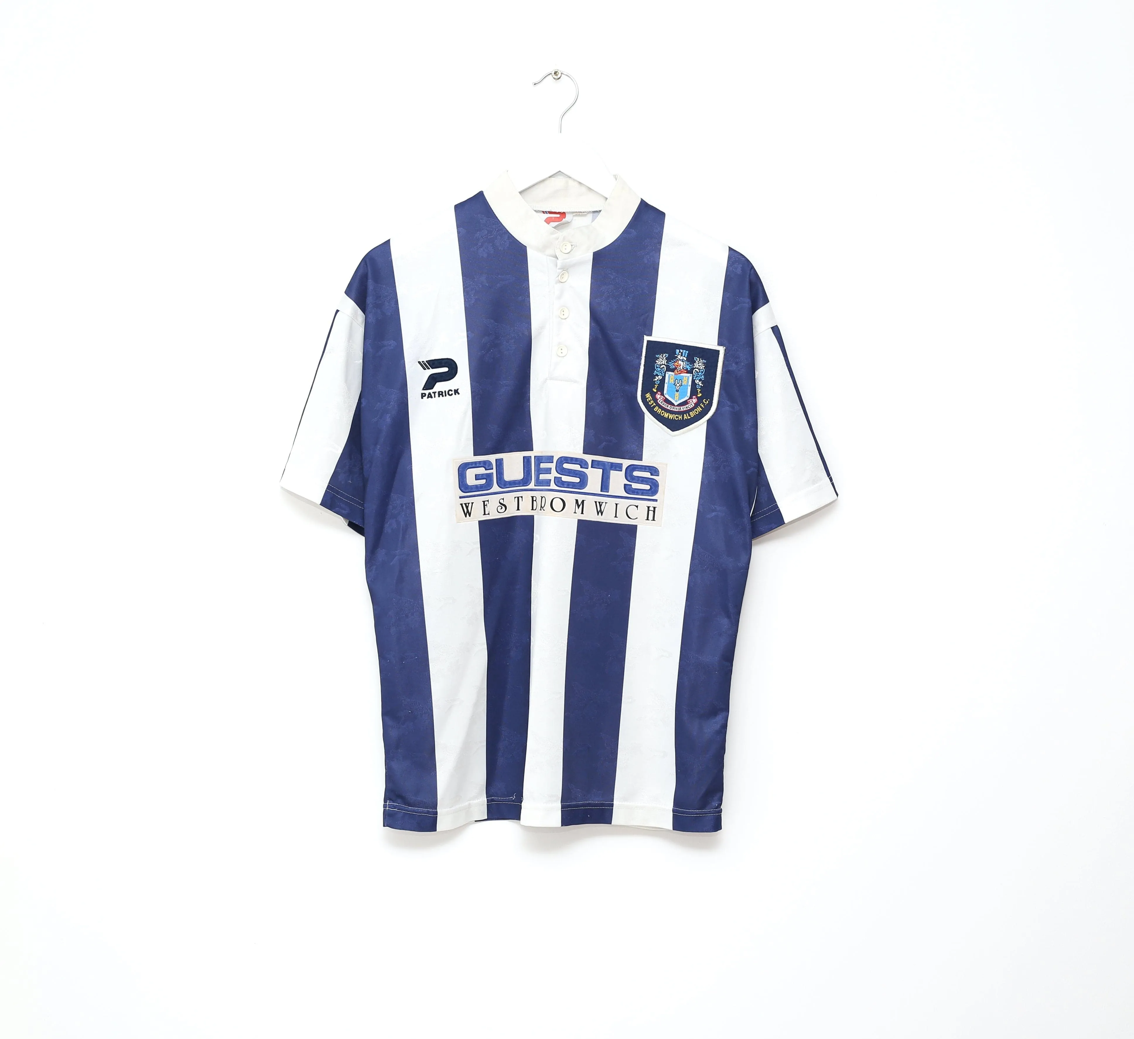 1997/98 WEST BROM Vintage Patrick Home Football Shirt Jersey (S) 34/36