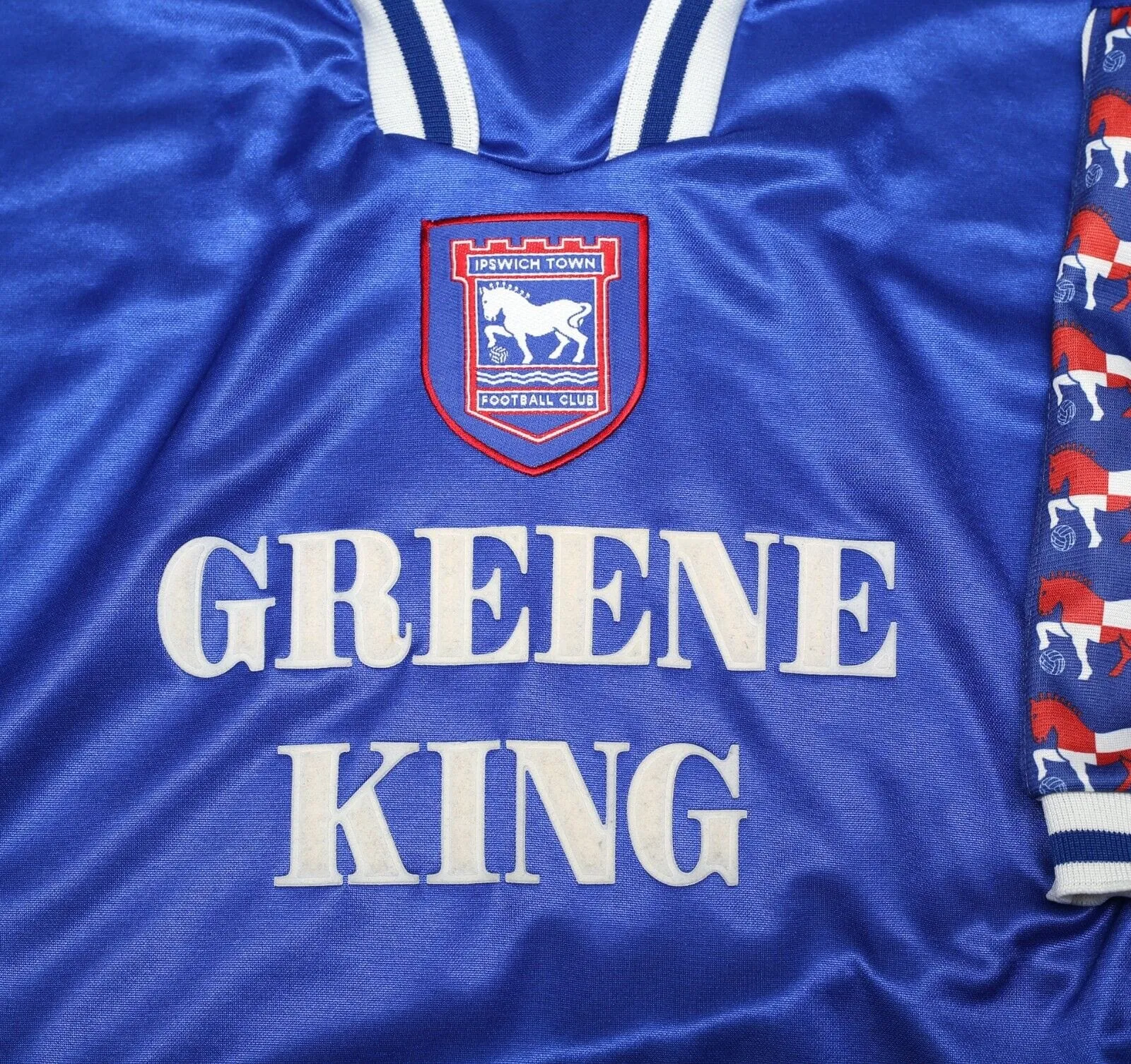 1997/99 IPSWICH TOWN Vintage PUNCH Home Football Shirt Jersey (XL)