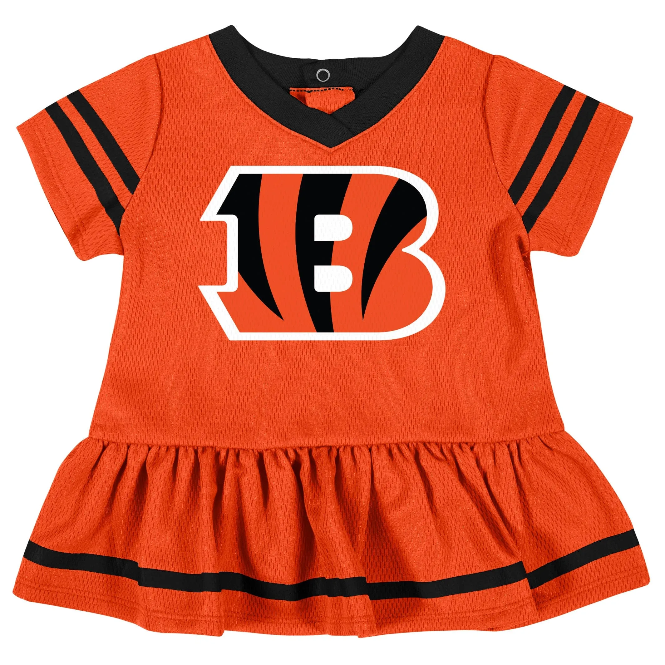 2-Piece Baby Girls Bengals Dress & Diaper Cover Set