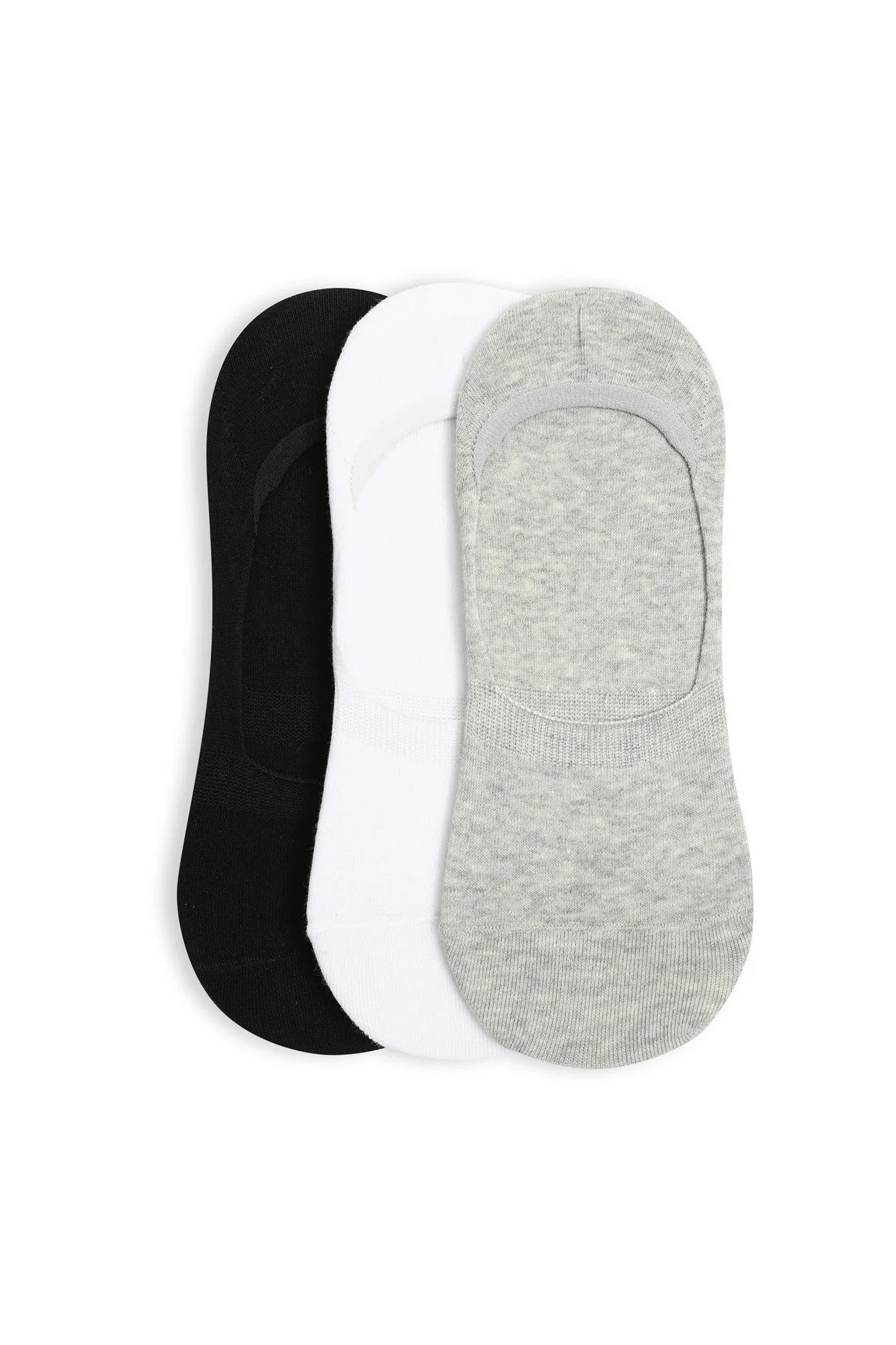 3 pack low cut Sockettes | BLACK/GREY/WHITE | 0413ZZ