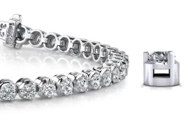 3 Prong Dreams Lab-Grown Diamond Tennis Bracelet with 11.20 ct.(finished) 4.5mm