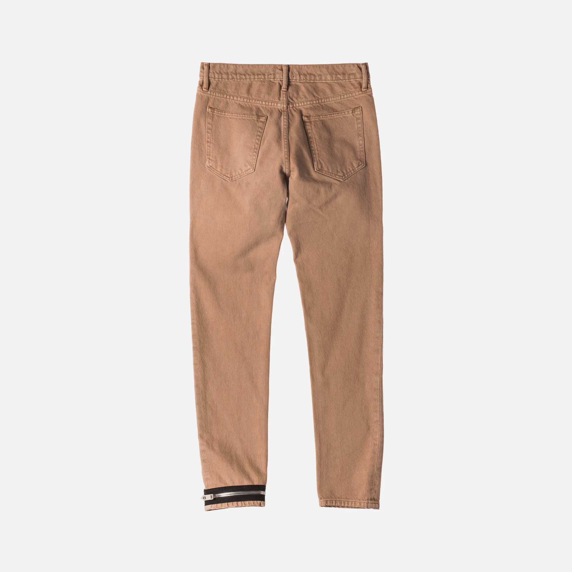 424 Denim Pant w/ Ankle Zip - Camel