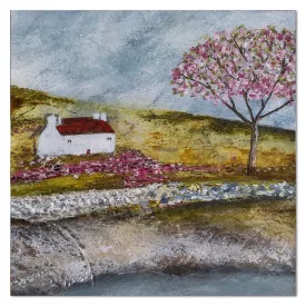 A Blossom Tree By A Lake , By Louise O'hara