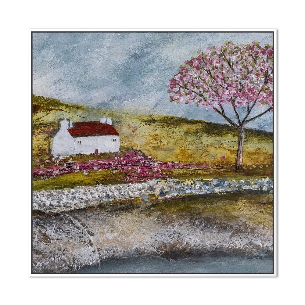 A Blossom Tree By A Lake , By Louise O'hara