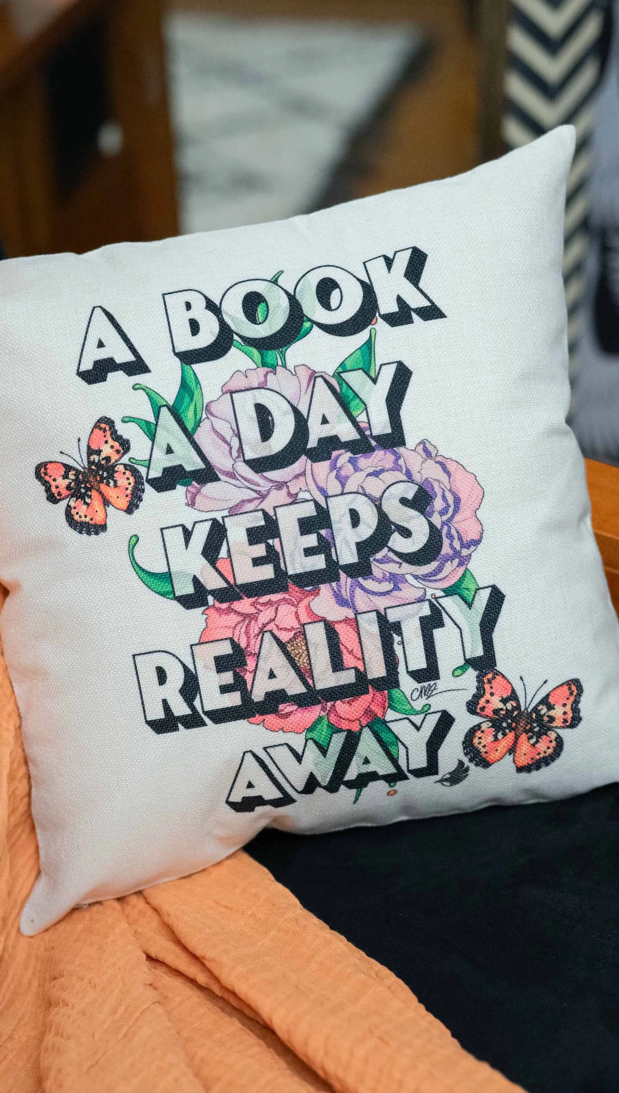 A Book A Day - Decorative Throw Pillow