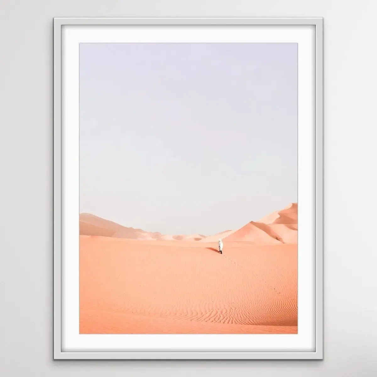 A Walk In The Desert II- Boho Pastel Photographic Desert Landscape Print