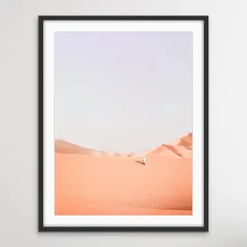 A Walk In The Desert II- Boho Pastel Photographic Desert Landscape Print