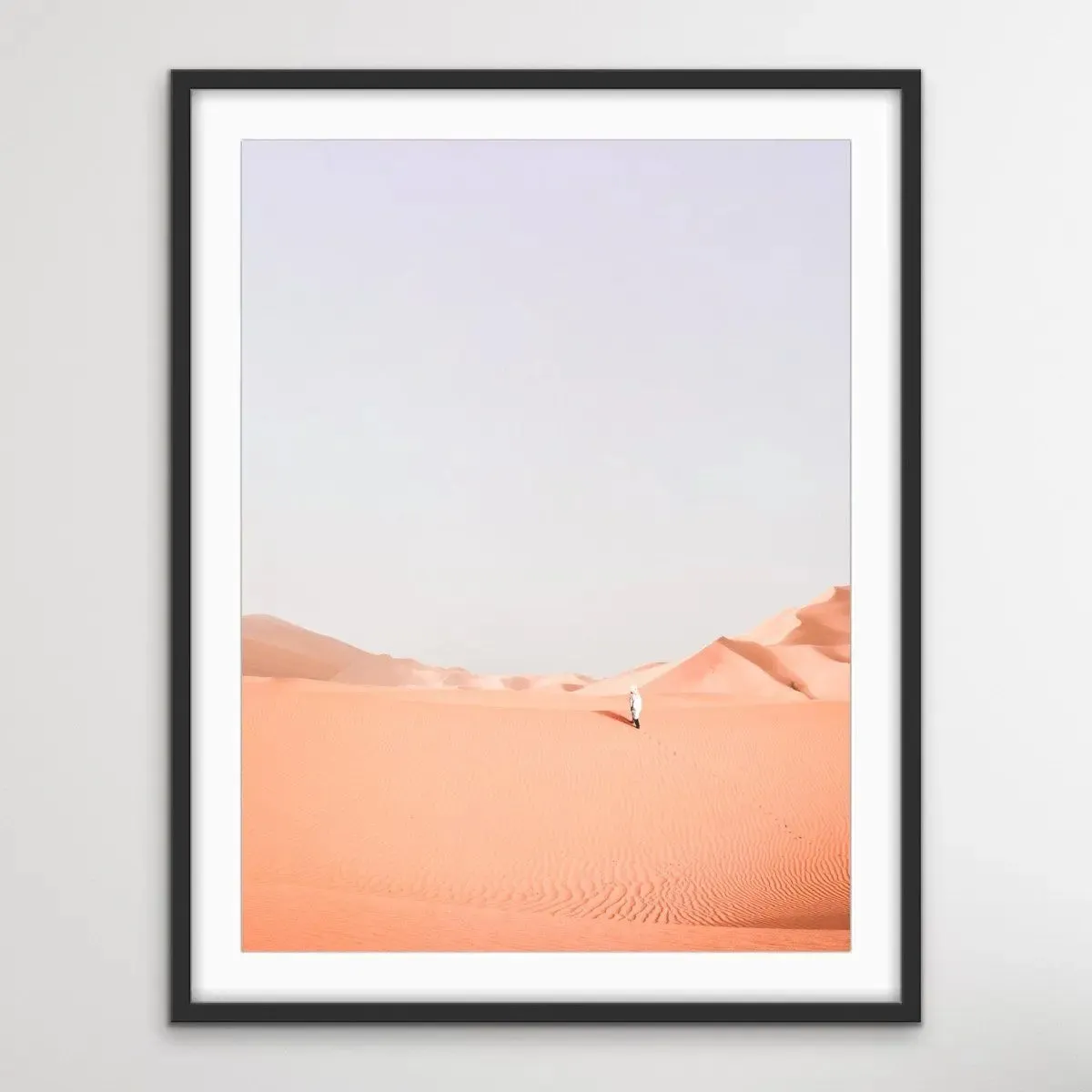 A Walk In The Desert II- Boho Pastel Photographic Desert Landscape Print