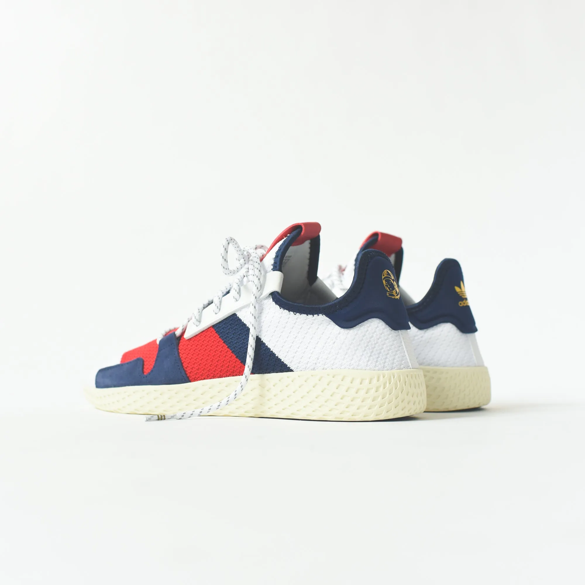 adidas Consortium x Pharrell Williams BBC Hu Tennis - White / Scarlet / Dark Blue