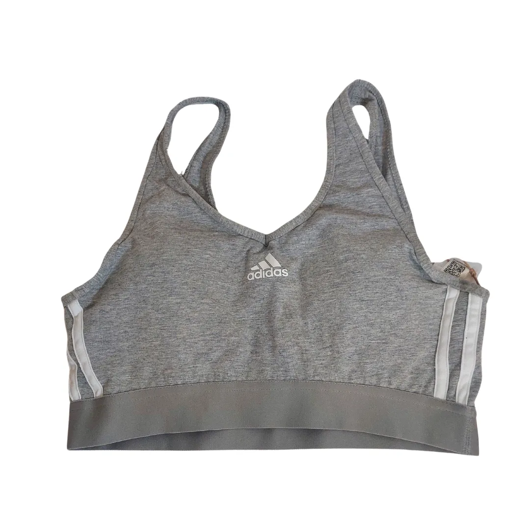 Adidas Grey & White Sports Bra | Brand New |