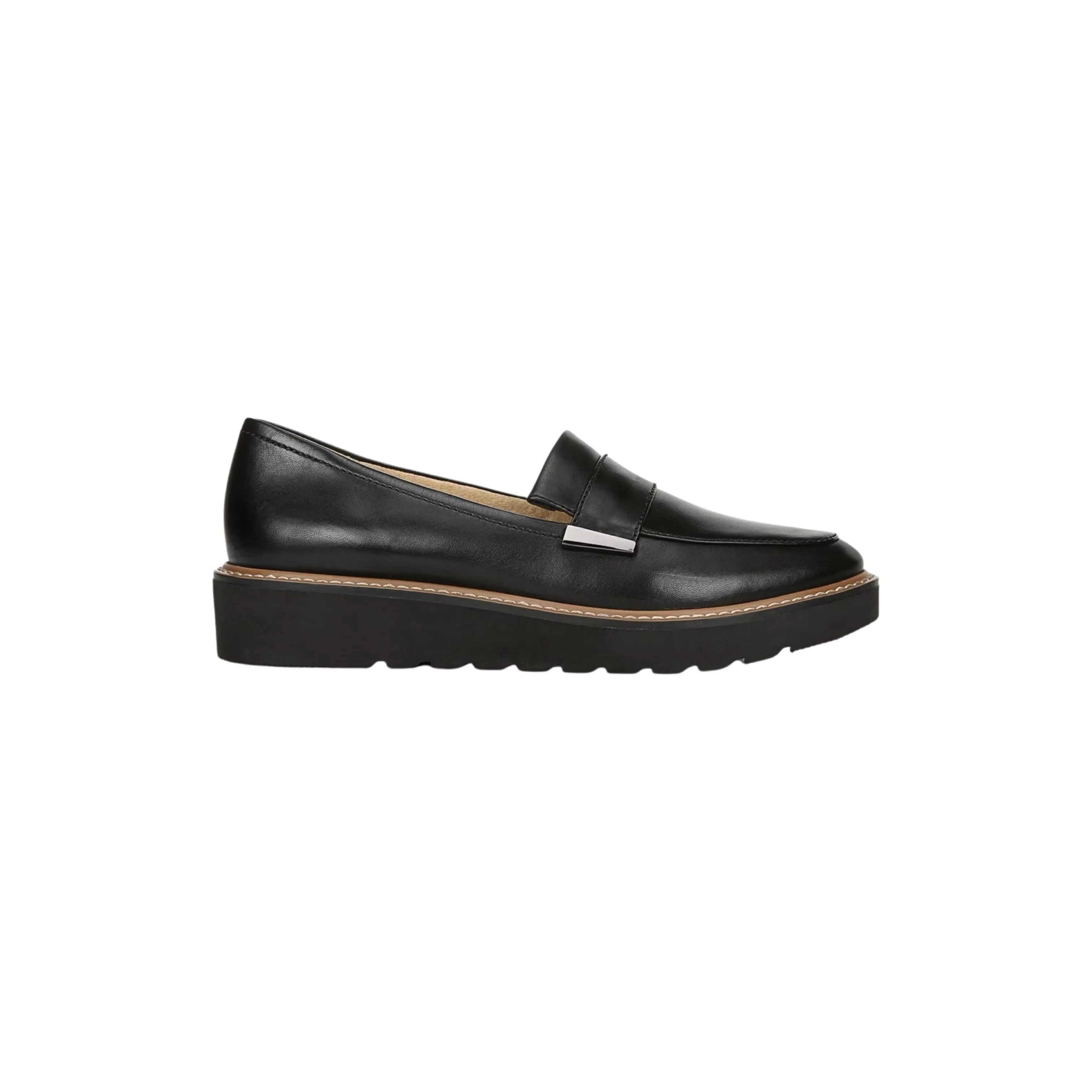 Adiline Black Leather Loafer