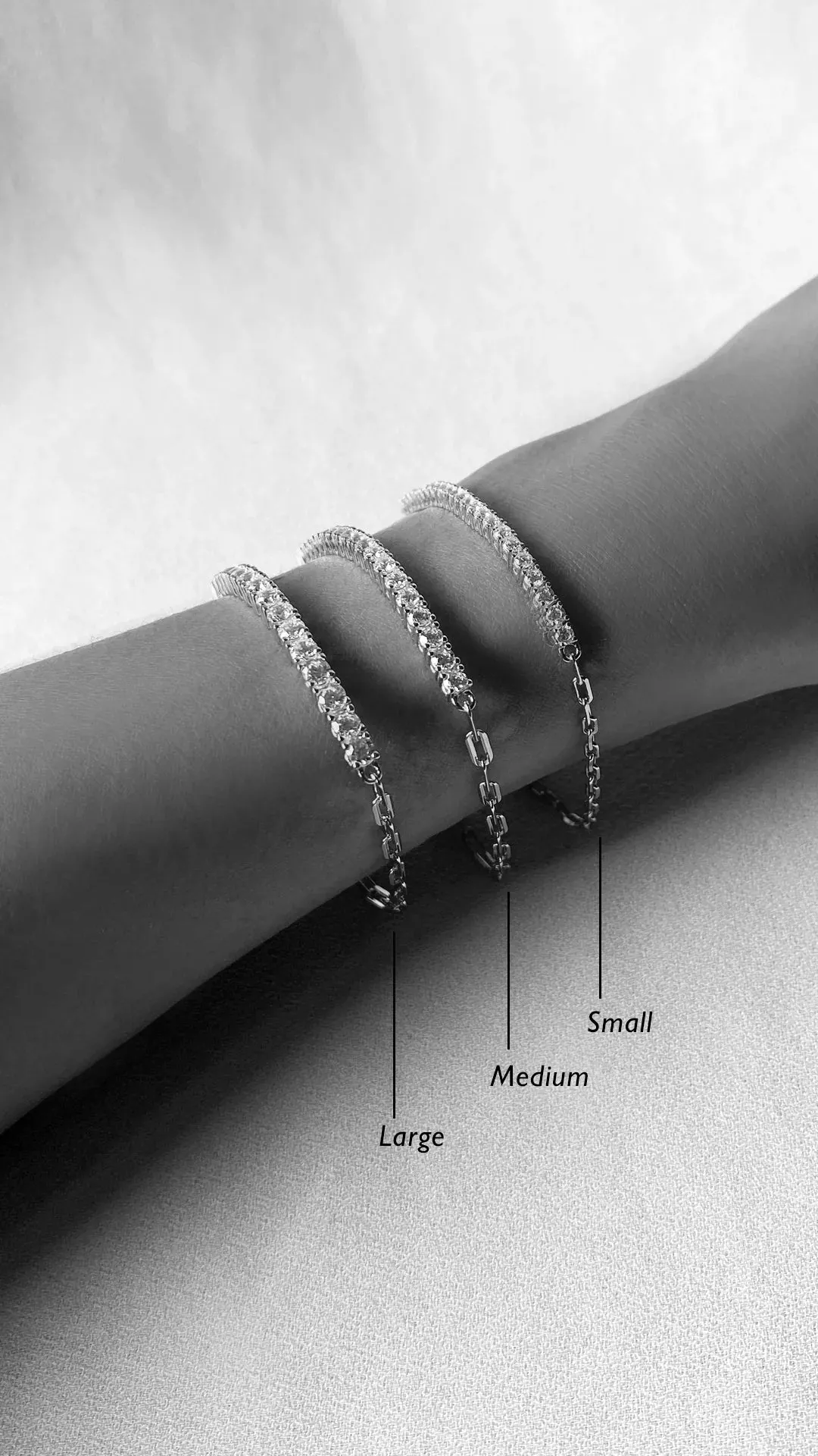 Aimee Bracelet White Gold Plated