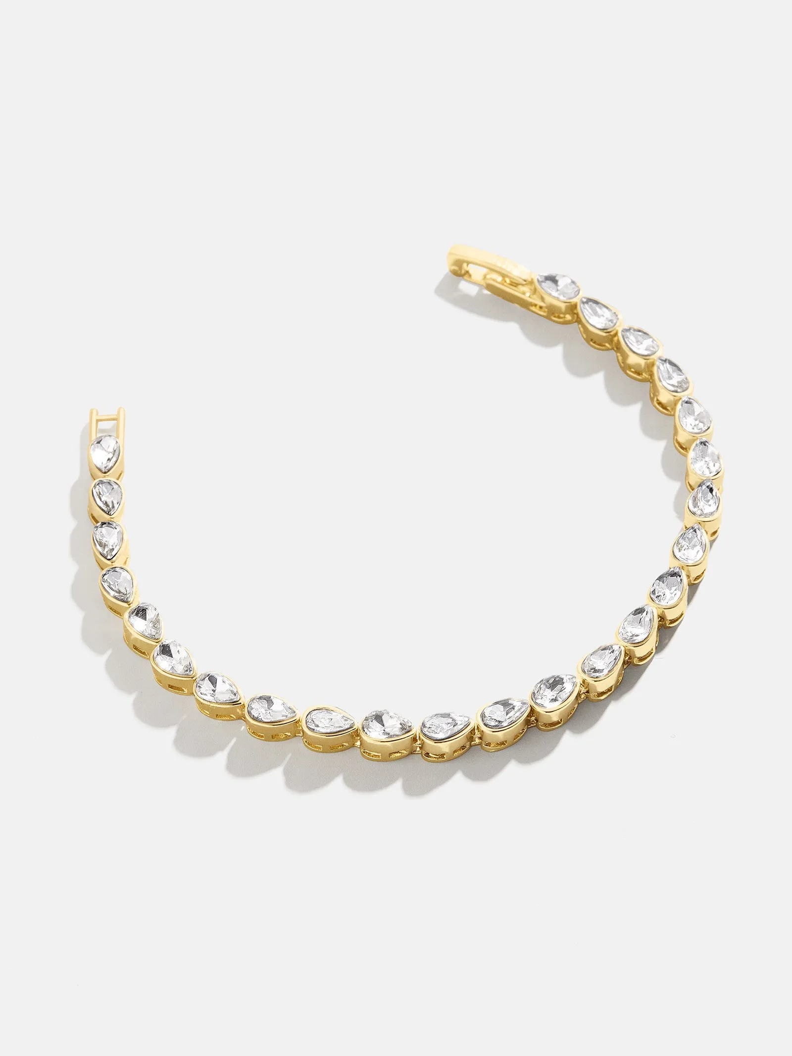 Angie Tennis Bracelet - Clear/Gold