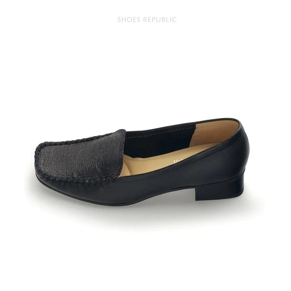 Anzo All Black Smooth Leather Loafer