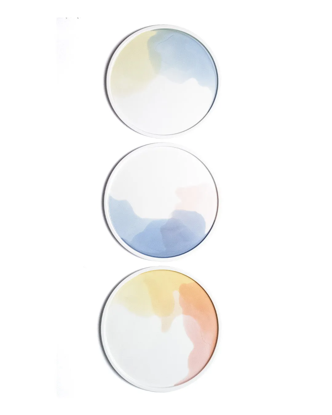 AQUA porcelain platters MIX - Set of 3 (-16%)