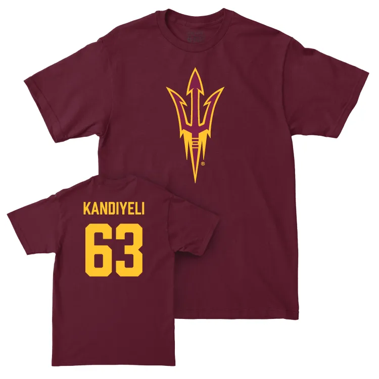 Arizona State Football Maroon Legacy Tee - Sirri Kandiyeli