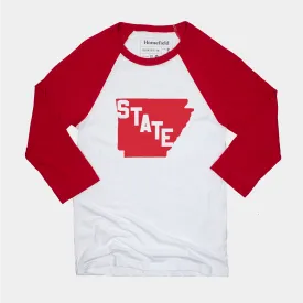 Arkansas State Vintage Logo Baseball Tee