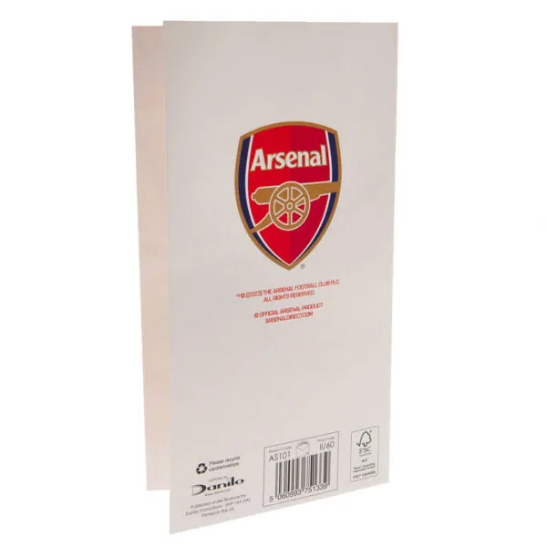 Arsenal FC Birthday Card Retro