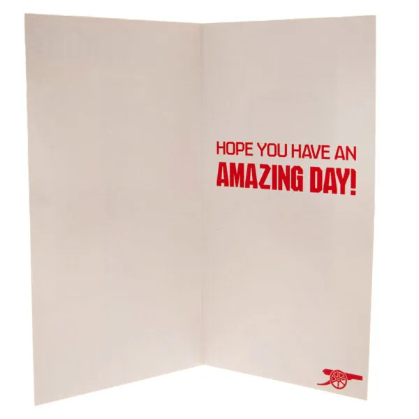 Arsenal FC Birthday Card Retro