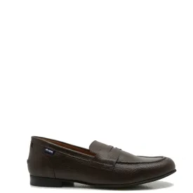 Atlanta Mocassin Brown Pebbled Penny Dress  Shoe