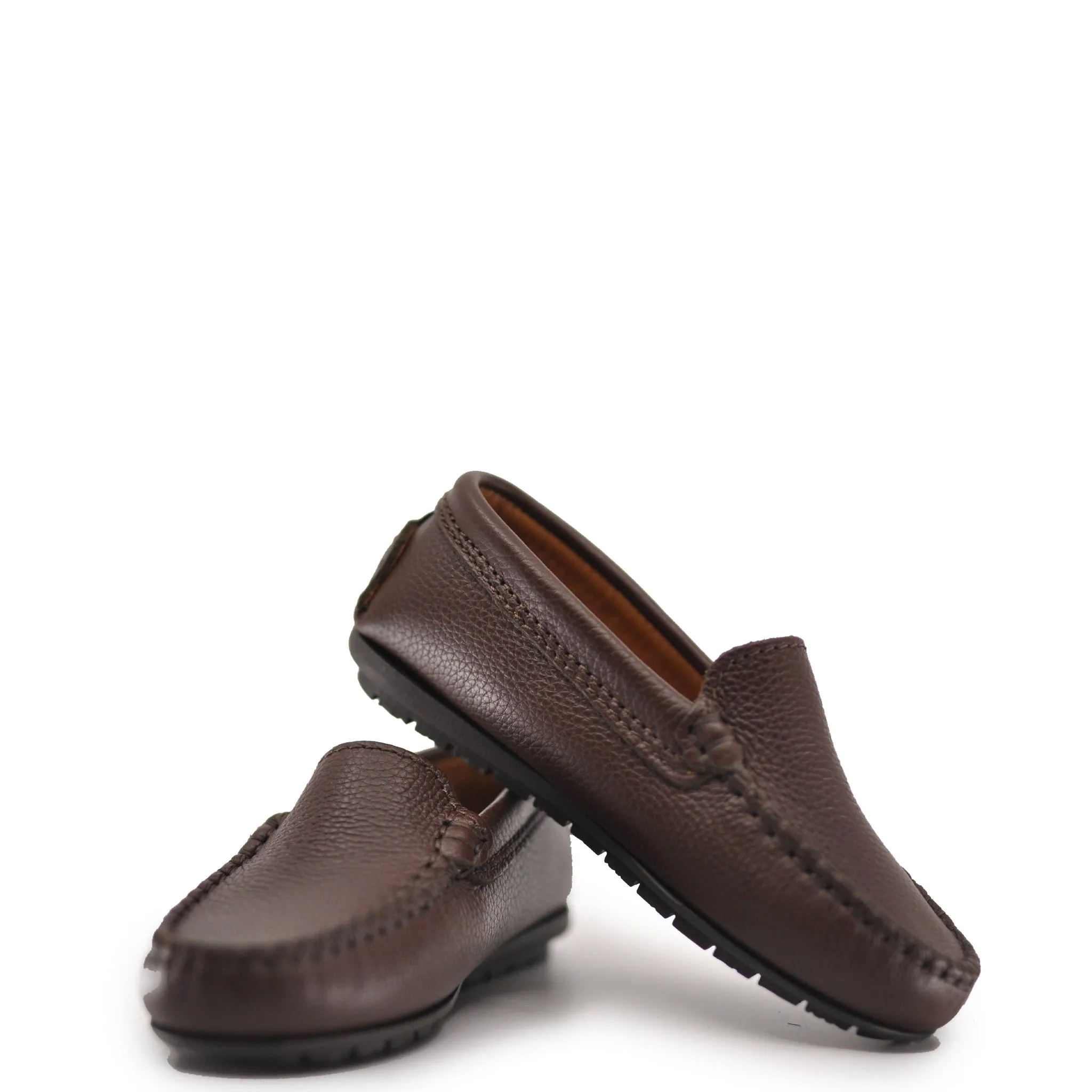 Atlanta Mocassin Moca Pebbled Loafer