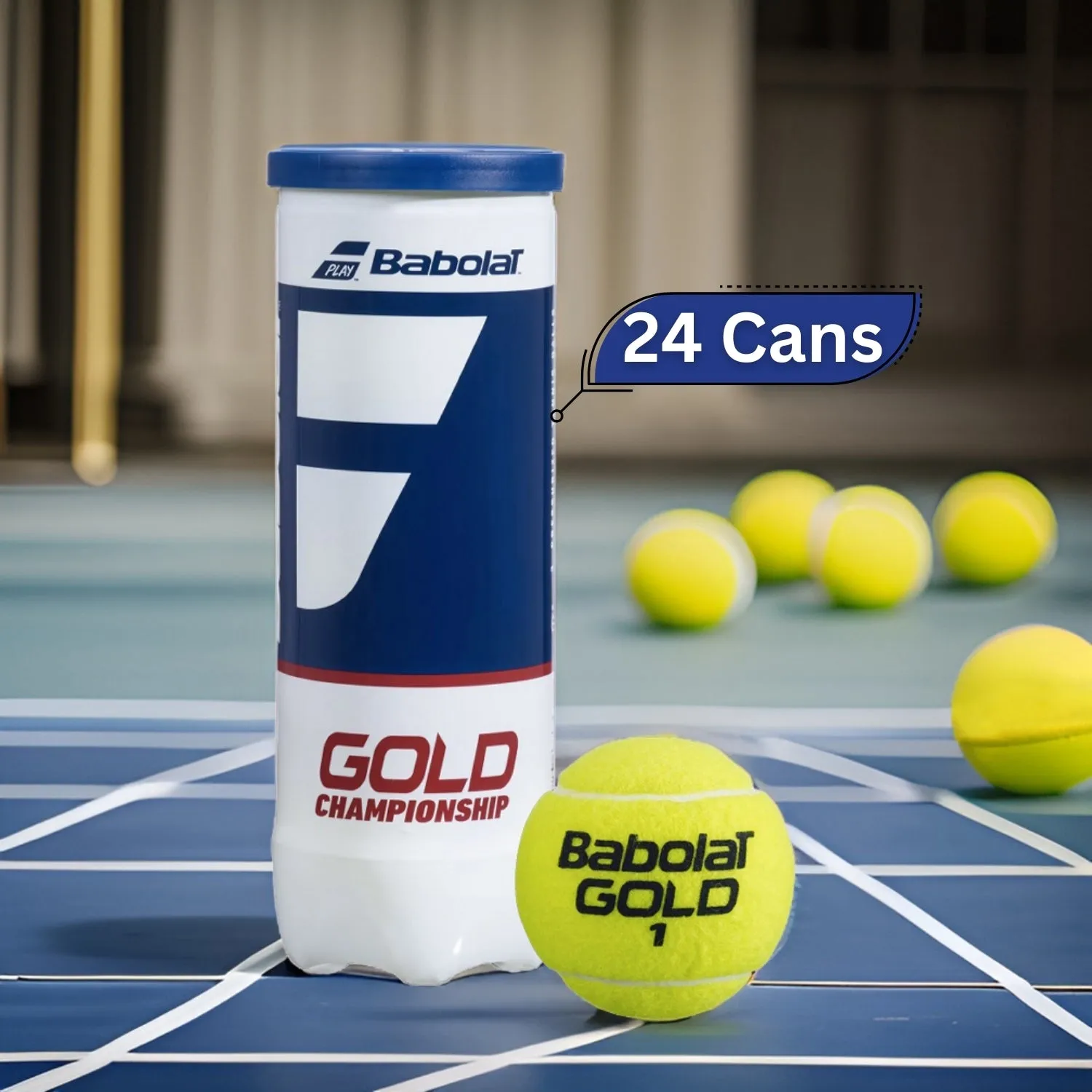 Babolat Gold Championship X3 Tennis Balls Carton (24 Cans)