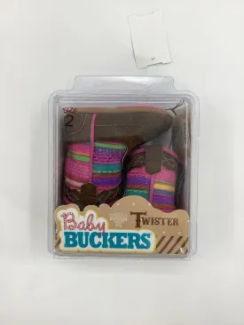 Baby Buckers Child Size 2 Toddler Multi-Color Boots