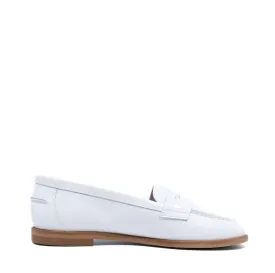 Beberlis White Patent Penny Loafer