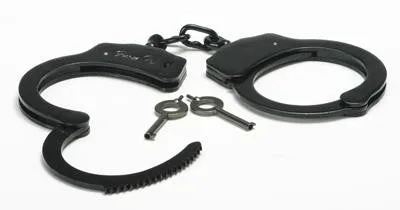 Black Steel Handcuffs