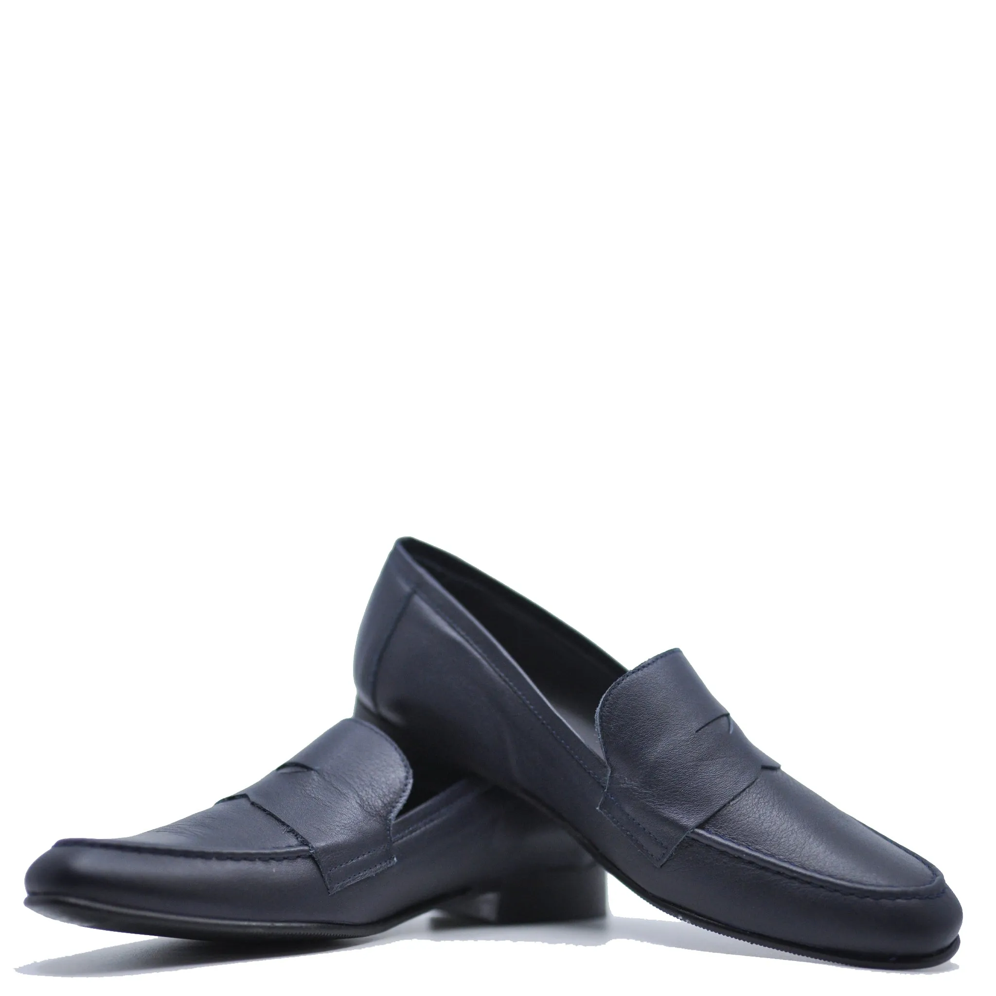 Blublonc Navy Penny Dress Shoe