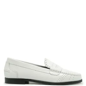 Blublonc White Florentic Perforated Loafer