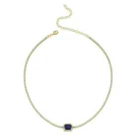 BLUE TENNIS CHOKER