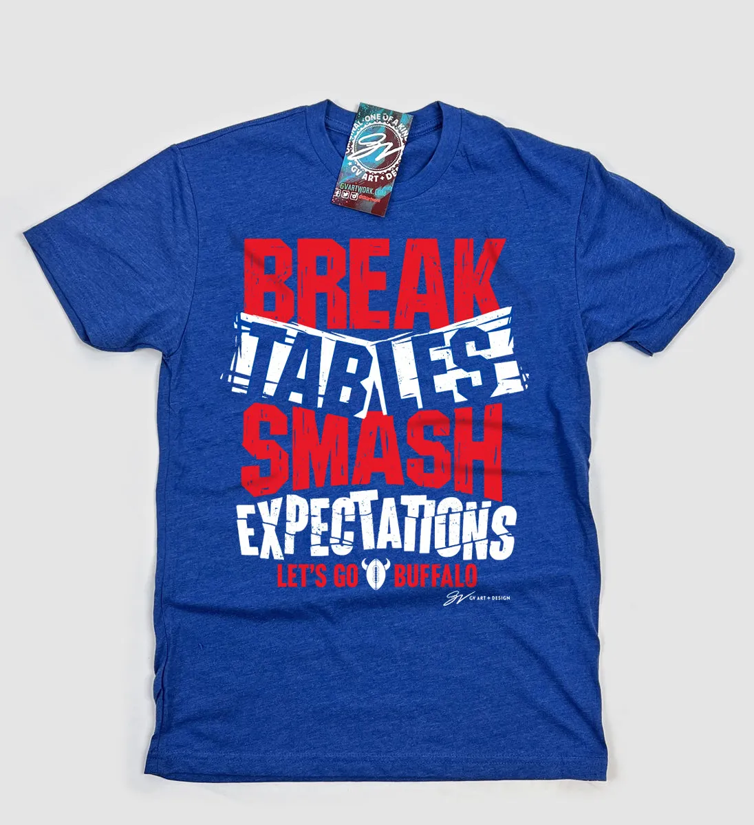 Buffalo Football Breaking Tables T shirt