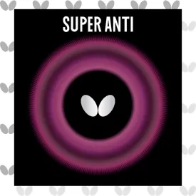 Butterfly Super Anti Table Tennis Rubber (Black)