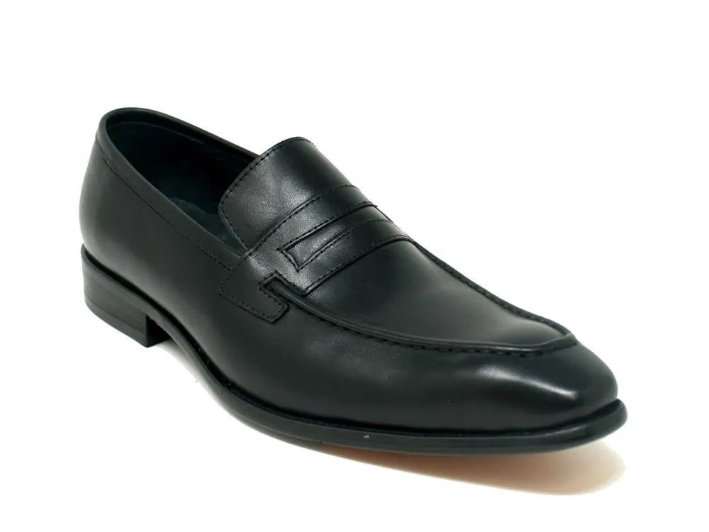 Calfskin Slip-On Penny Loafer Black