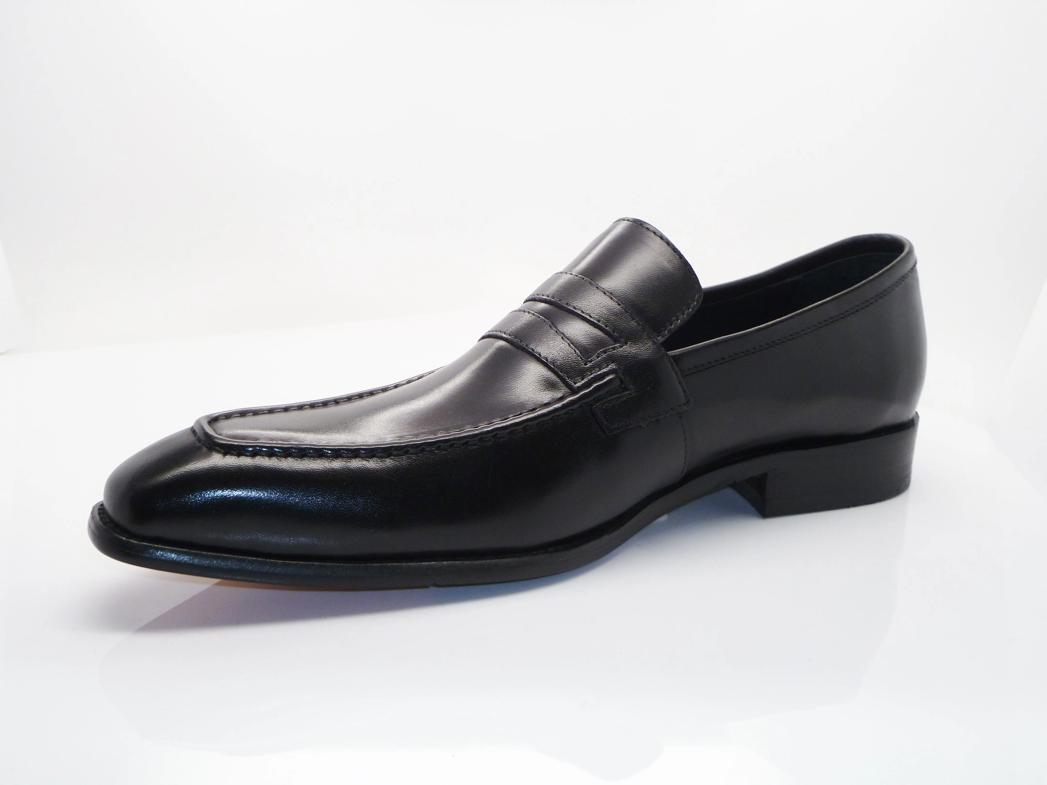 Calfskin Slip-On Penny Loafer Black