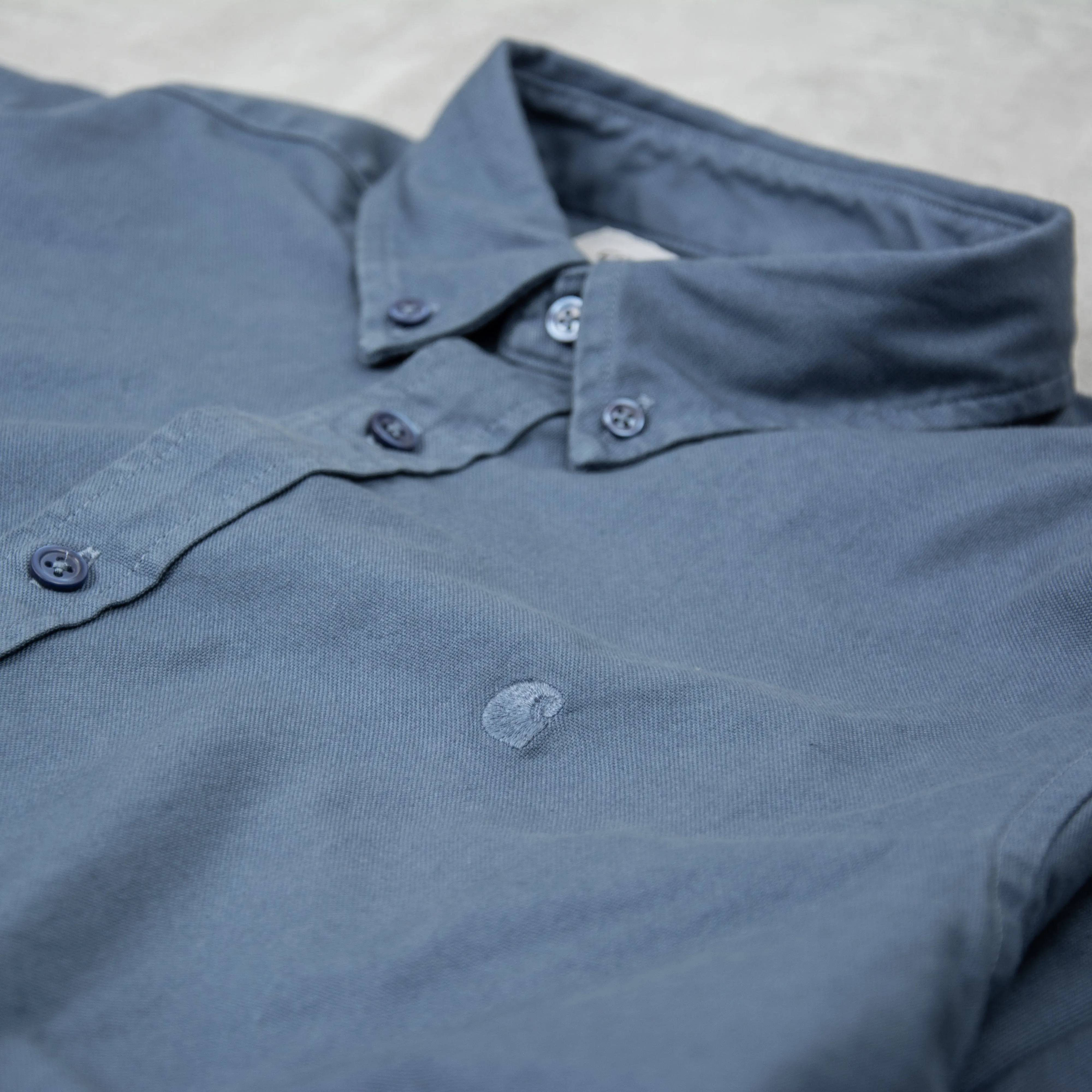 Carhartt WIP Bolton L/S Shirt - Storm Blue