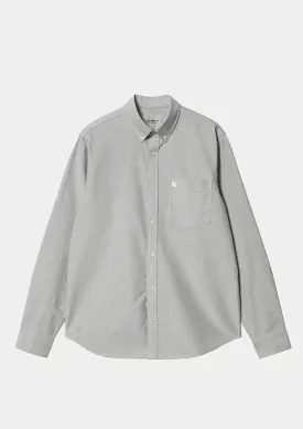 Carhartt WIP L/S C-Logo Shirt Dollar Green/White