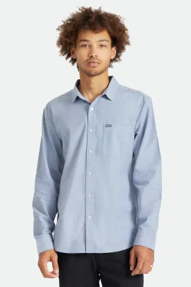 Charter Oxford L/S Woven Shirt - Light Blue Chambray