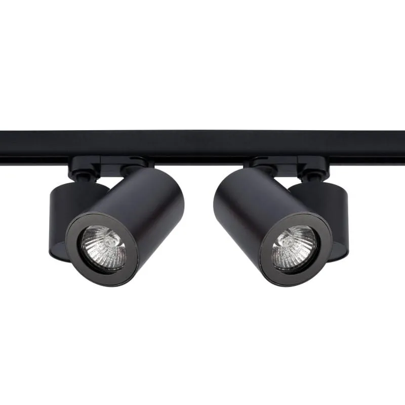 Cylinder Track Light Kit | 1M & 2 Lights | Black & White | L-Component