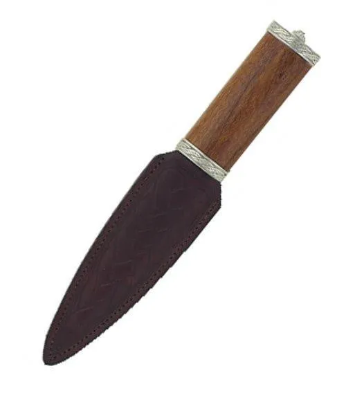 Daywear Torridon Rosewood Sgian Dubh with Plain Hilt