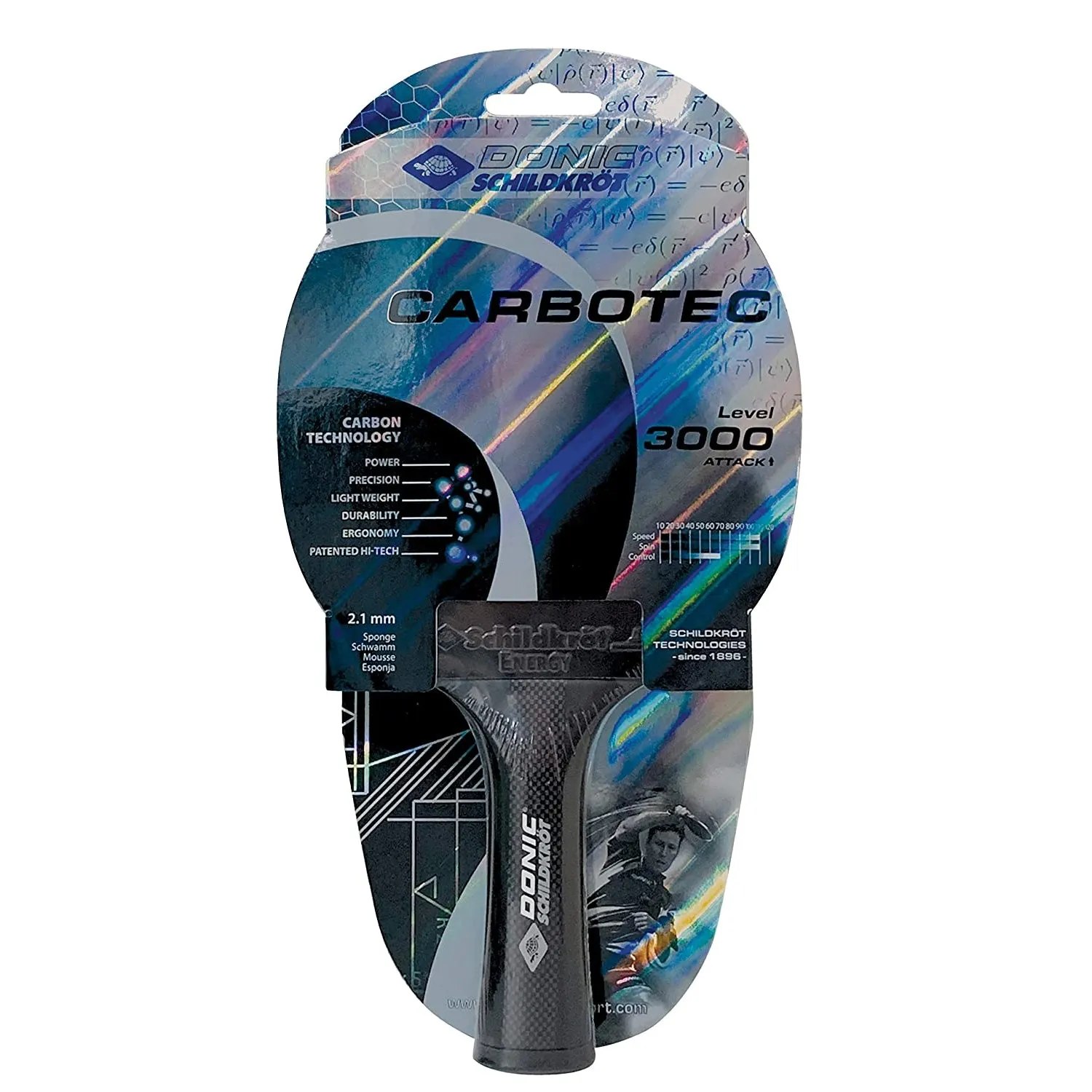 Donic Carbotec 3000 Table Tennis Bat with Cover